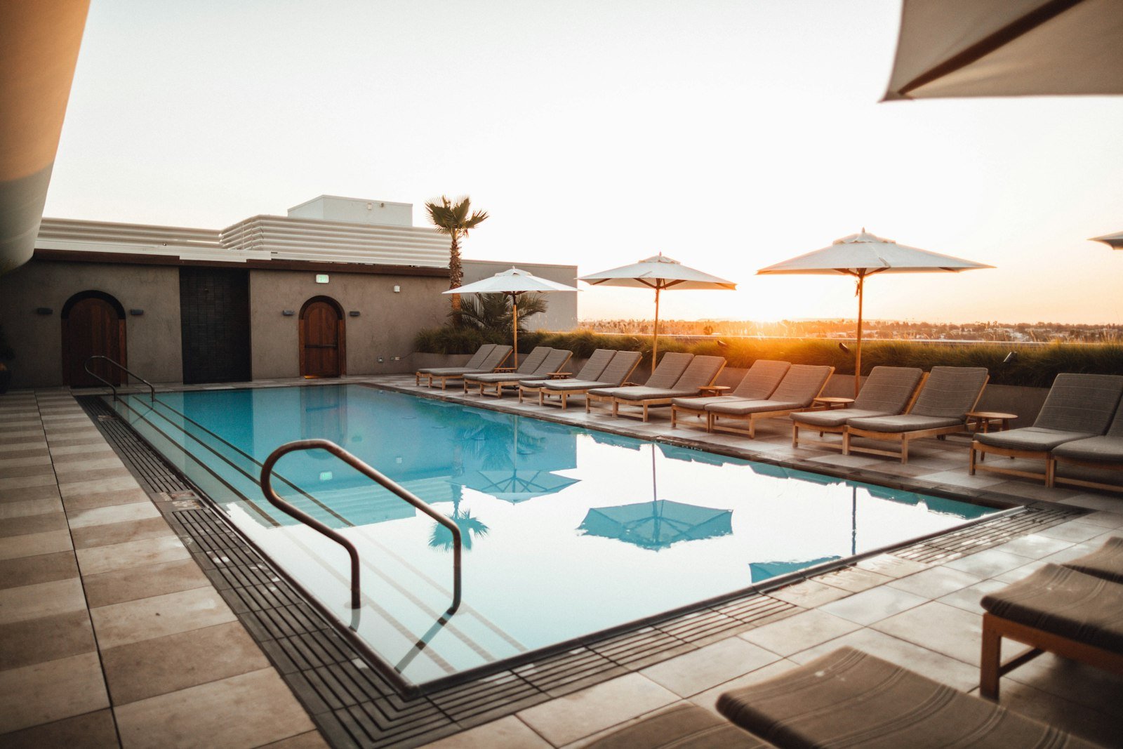 Poolside decks